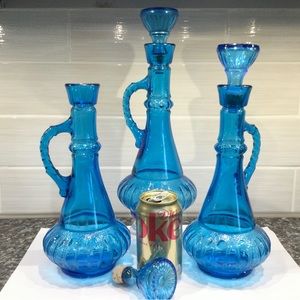 One Large 13” Vintage Beams Choice Genie Bottle Dream of Jeannie Glass Decanter